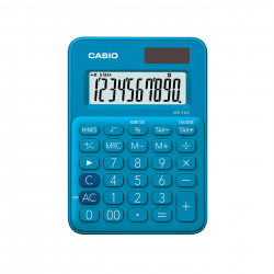 Calculadora mini de mesa Casio azul MS-7UC-BU