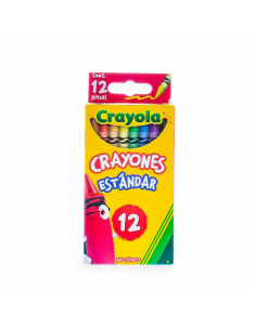 Crayon de cera estandar x 12 CRAYOLA