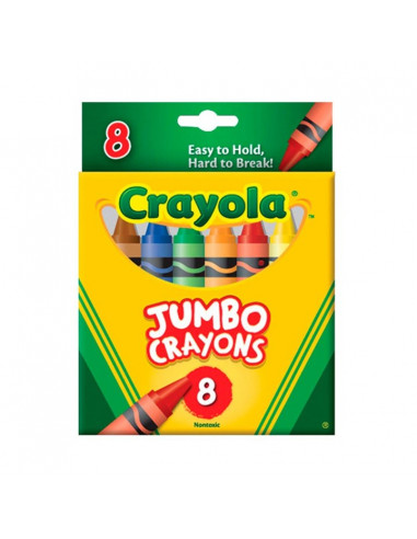 CRAYONES JUMBO X 8 CRAYOLA