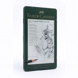 Lápices de grafito Faber Castell 9000 x 12