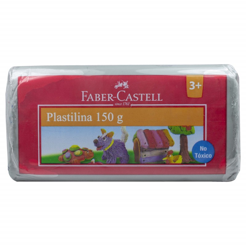 Plastilina Faber Castell Gris 150 gr