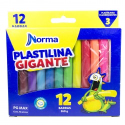 Plastilina Norma Gigante x 12