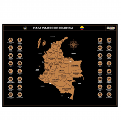 Mapa de Colombia para raspar