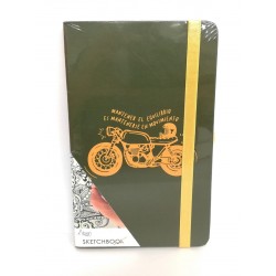 Sketchbook Alpen camino moto